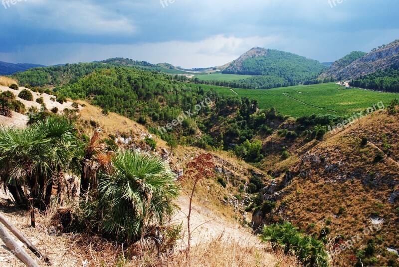 Height Sicily Dahl Landscape Open Space