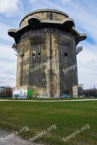 Vienna Flakturm Augarten Monument Free Photos