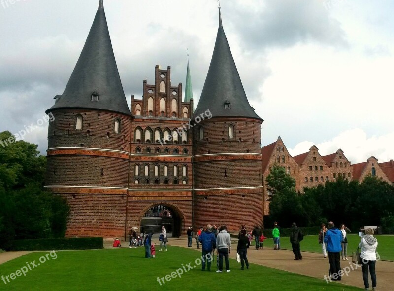 Monument Landmark Lübeck Holsten Gate Places Of Interest