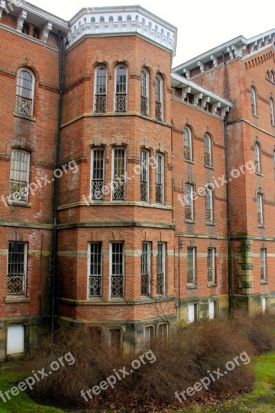 Architecture Turret Landmark Mental Hospital Historic