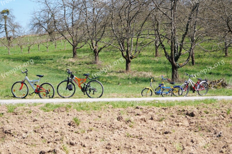 Trip Wheels Field Happiness Peace