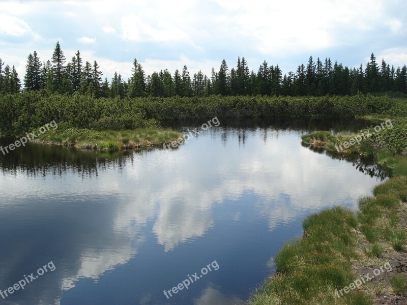 Lake Pohorje On Hill Blue Green