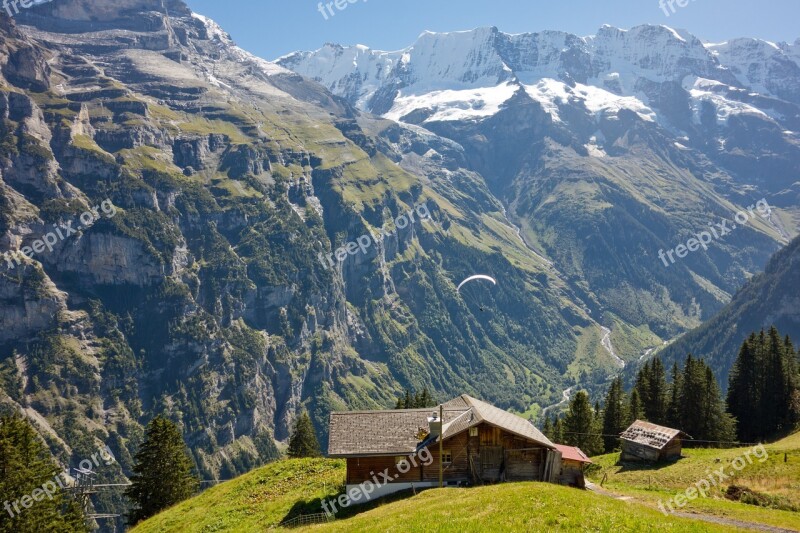 Switzerland Alps Landscape Mountain Swiss