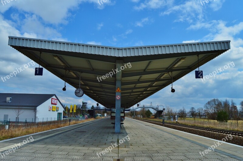 Platform Roof Construction Architecture Railway Station Gleise