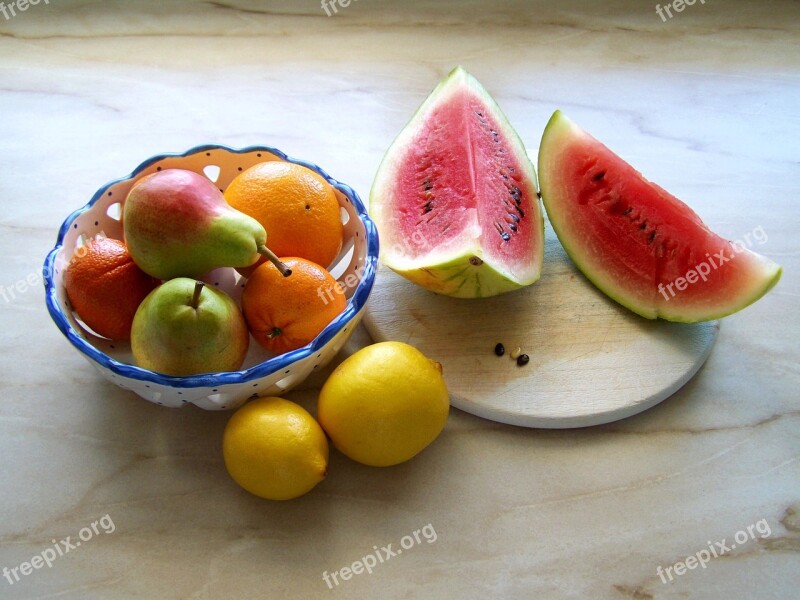 Mixed Fruit Fruit Bowl Color Free Photos