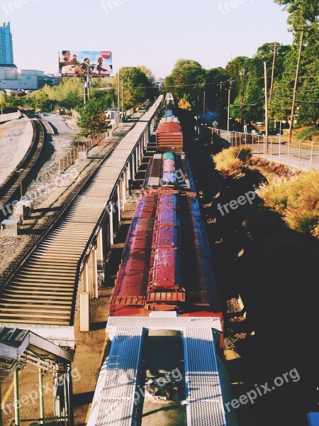 Train Cargo Railway Industrial Transportation