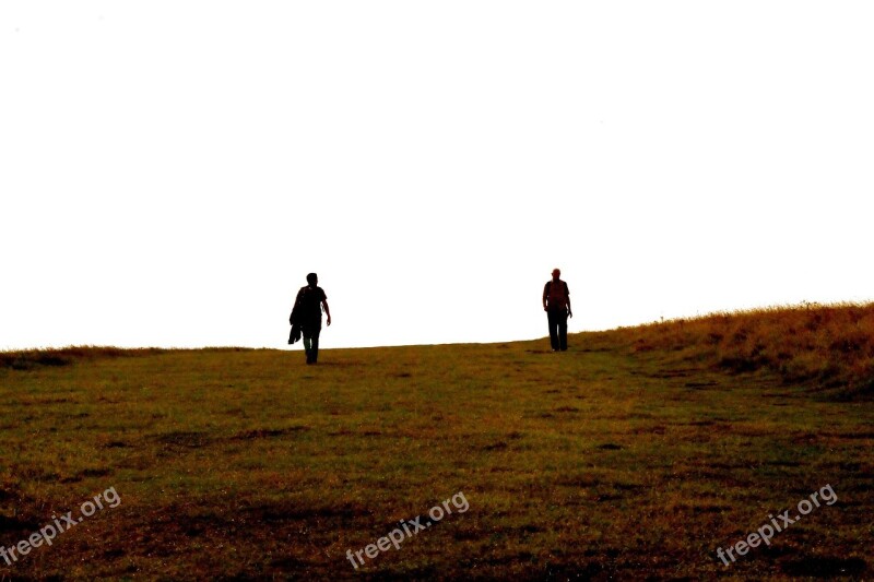 Persons People Walking Landscape Outdoors