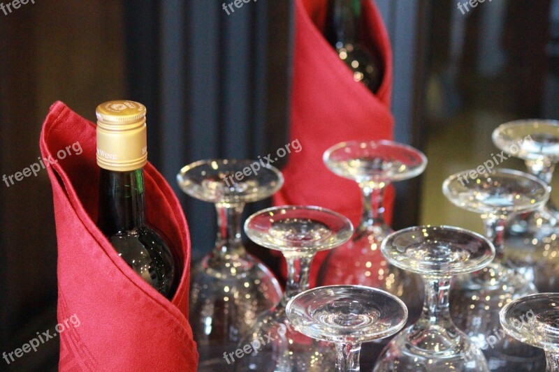 Wines Wine Glasses Table Props Free Photos