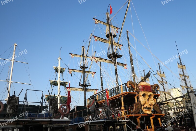 Port Times Pirate Ship The Sail Sky