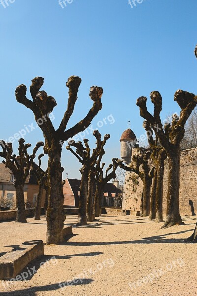 Avallon Yonne Burgundy Blue Sky