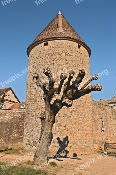 Avallon Yonne Burgundy Tower Rampart