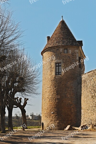 Avallon Yonne Burgundy Tower Rampart