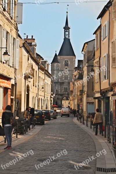 Avallon Yonne City Pedestrian Street Houses