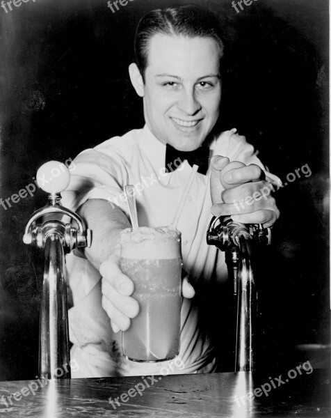 Soda Jerk Black And White Fountain Drinks Fresh