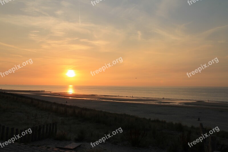 Sea Coast Zeeland Beach Surf