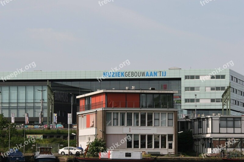 Amsterdam Music Building Muziekgebouw Aan 't Ij Netherlands Water