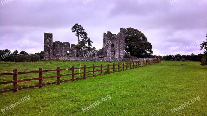 Ireland Abbey Monastery Cloudy Sky Free Photos