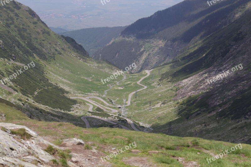 Romania Carpathian Mountains Pass Transfagaras Nature