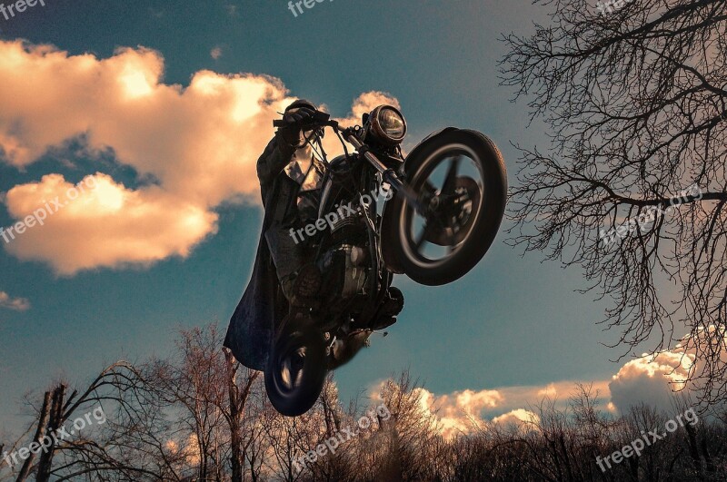 Motorcycle Iphone Biker Motorcyclist Flying