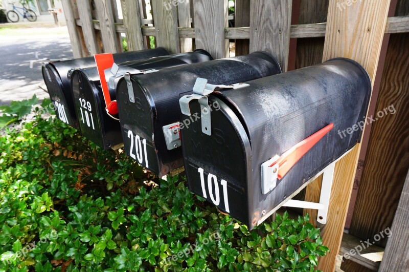 Mailbox Outdoor Mail Flag Postal