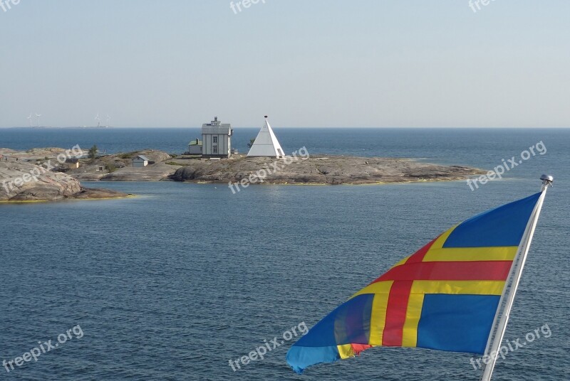 Baltic Sea Archipelago Flag Free Photos