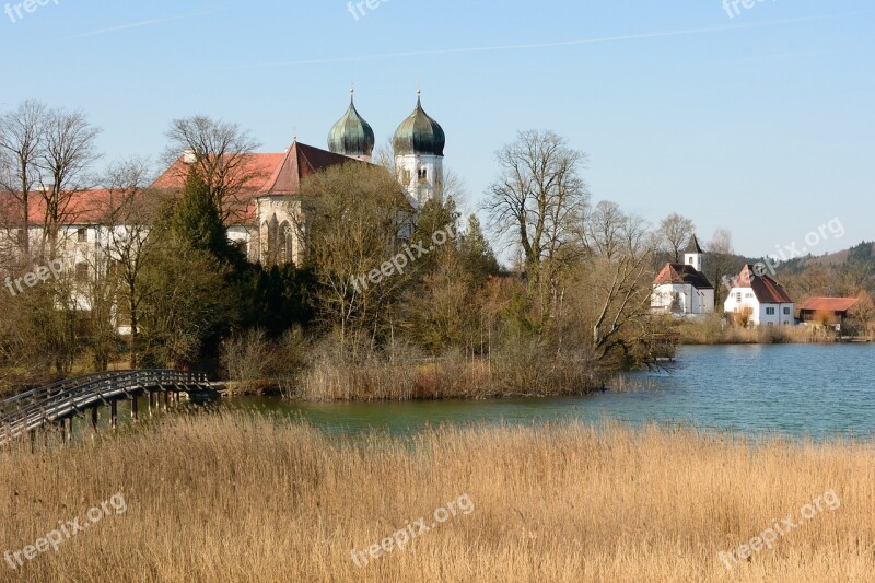 Monastery Seeon Upper Bavaria Monastery Seeon Lake