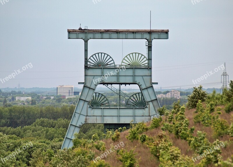 Ruhr Area Pott Coal Pot Bill Headframe