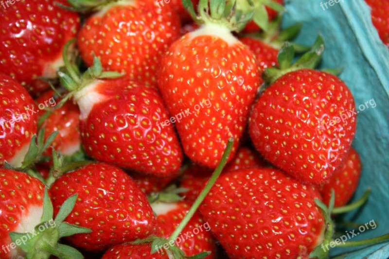 Berries Strawberries Healthy Sweet Fresh