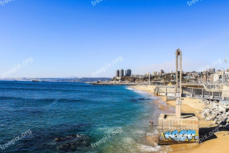 Sea Valparaiso Buildings Free Photos