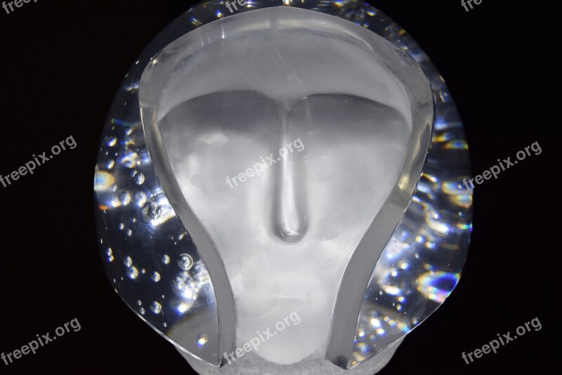 Sculpture Transparent Head Future Helmet