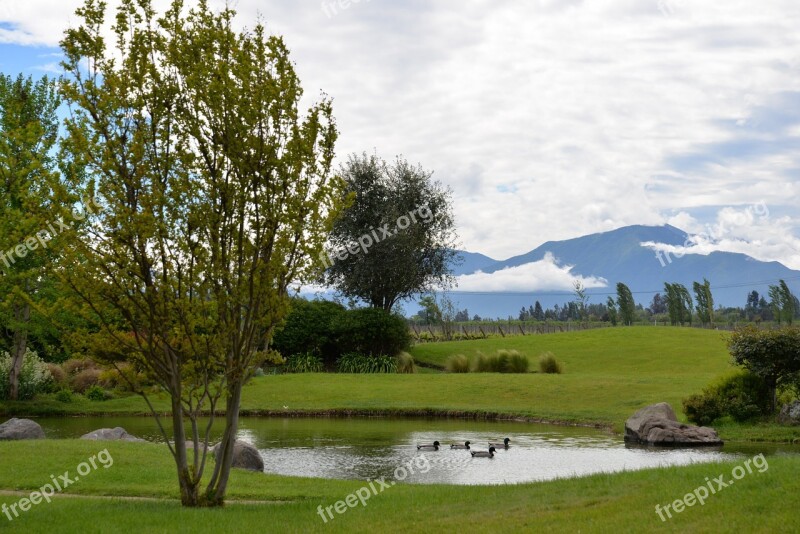 Landscape Field Sky Laguna Nature