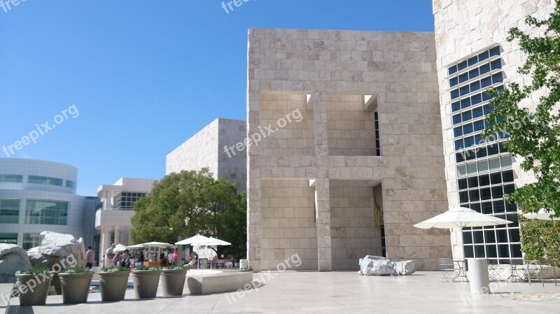 Getty Center Building Florentine Marble Architecture Modernism