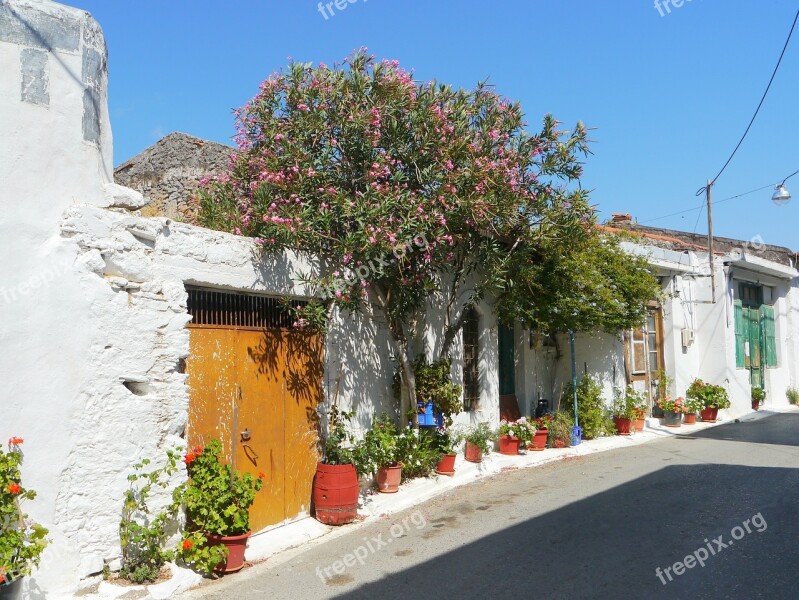 Road Houses Crete Traditionally Free Photos