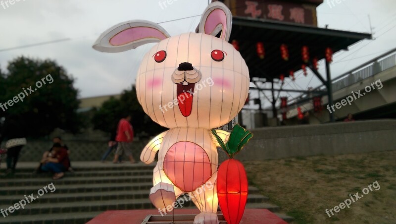 The Lantern Festival Rabbit Flower 燈 Free Photos