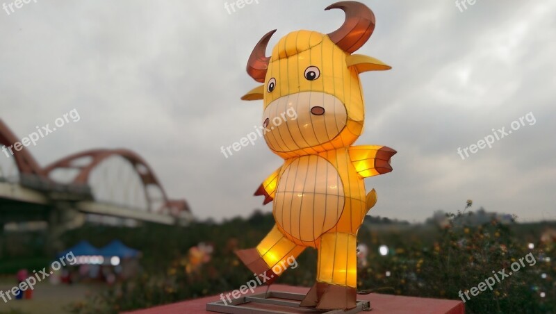 The Lantern Festival Cow Flower 燈 Free Photos