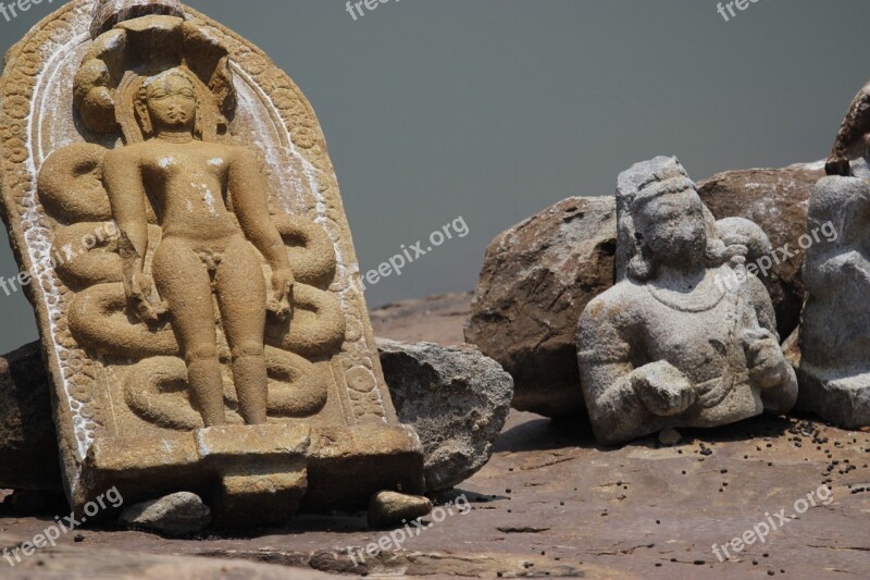 Statue Jain India Old Historic