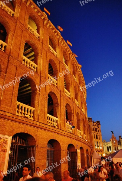 Valencia Sky Blue Arena Night