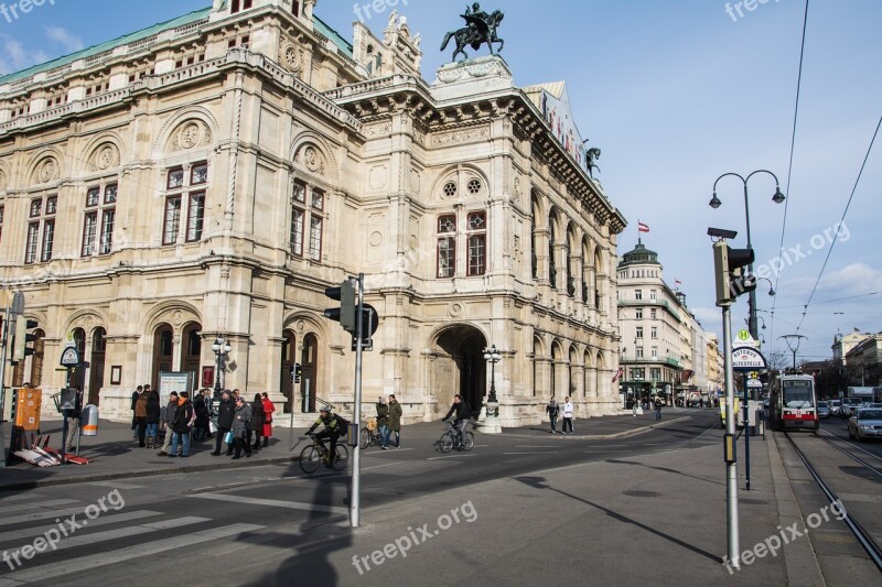 Vienna Opera Road Old Free Photos