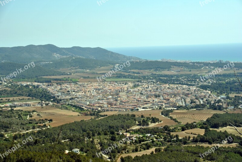 People Mountain Beach Aerial View Landscape