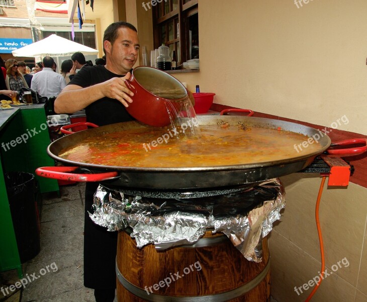 Spain Paella Restaurant Cook Free Photos