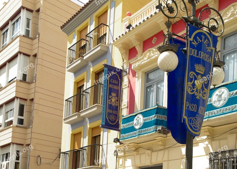 Spain Andalusia Lorca Holy Week Balconies