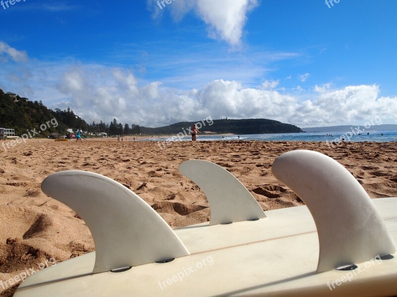 Beach Surfboard Summer Sand Free Photos