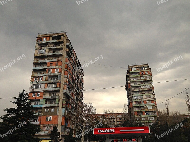 Block Tbilisi Georgia Building Flat