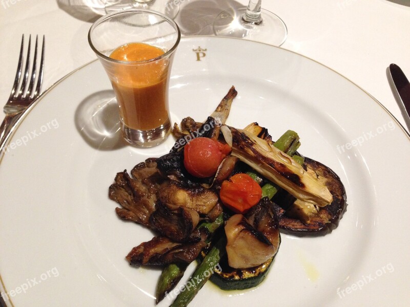 Vegetables Grilled Eggplant Peppers Entry