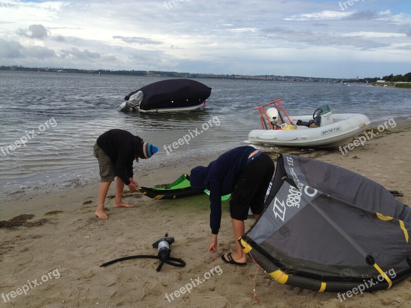 Kitesurfing Baltic Bay Sport Free Photos