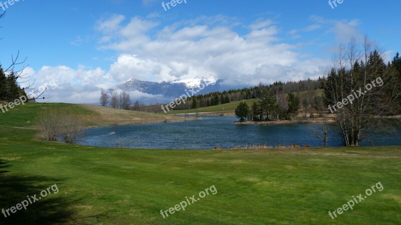 Landscape Golf Plateau Bayard Hautes Alpes France