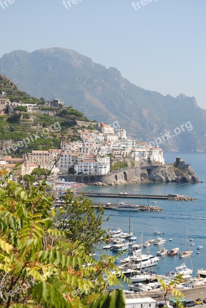 Amalfi Coast Italy Sea Mediterranean