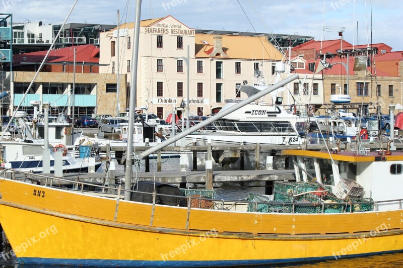 Hobart Dock Tasmania Marina Boat