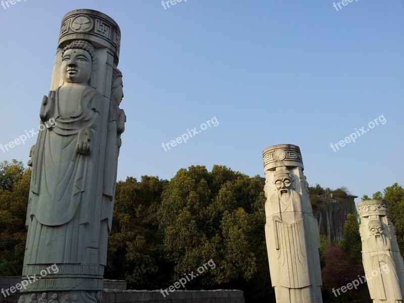 Stone Pillars Sculpture Symbol Faith Free Photos