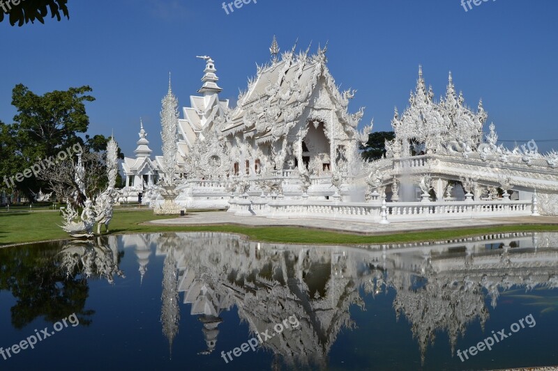 Wat Rong Khon White Temple Thailand Central Asia Chiand Rai